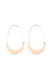  Crescent-moon Hoop Earring