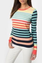  Rainbow Stripe Crewneck
