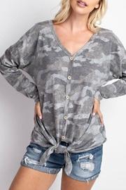 Grey Camo Tie-front