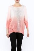  Ombre Embellished Tunic Top