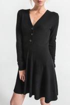  Spencer Ribbed Button Dress