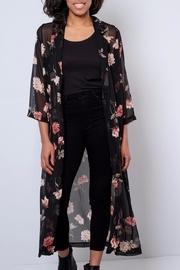  Sheer Floral Duster