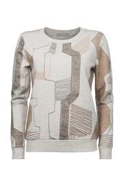  Retro Printed Sweater