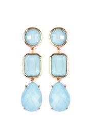 Tri-shapes-gem-cut Drop Earrings