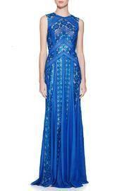  Blue Long Gown