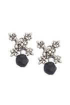  Silver Onyx Earring