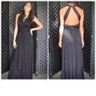  Black Wrap Maxi Dress