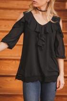  Ruffle Tie Top