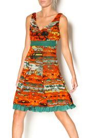  Layered Print Dress