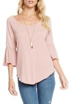  Peplum Sleeve Tee