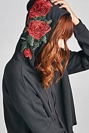 Cropped Rose Hoodie