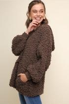  Fuzzy Hooded Sweater