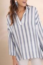  Striped Tunic Shirt