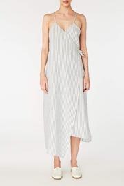  Striped Wrap Dress