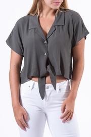  Olive Crop Shirt