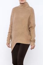 Taupe Asymmetrical Sweater
