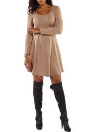  Taupe Midi Dress