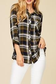 Plaid Buttondown Top