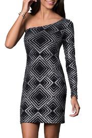  Glitter Print Dress