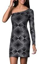  Glitter Print Dress