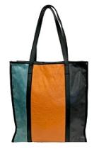  Colorblock Leather Tote