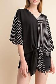  Tie Front Woven-top