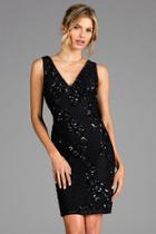  Corset Tie Back Sequin V-neck