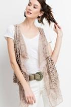  Lace Crochet Vest