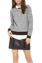  Melange Knit Sweatshirt