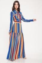  Multi-color Stripe Dress