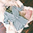  Grey Knit Romper