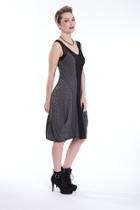  Black Grey Dress