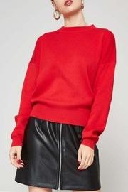  Heart Cut-out Sweater