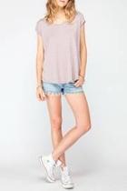  Relaxed Rose Stripe Top