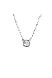  Solitaire Bezel Pendant