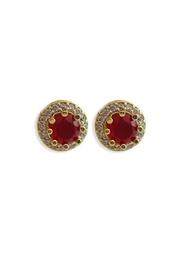  Red Zirconia Studs