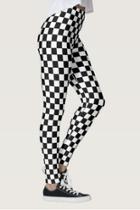  Black-white Checkered Leggings
