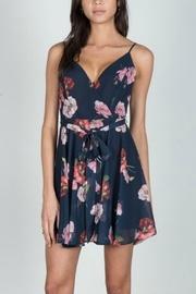  Floral Tie-front Dress