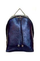  Metallic Leather Backpack