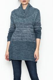  Variegated Cowl Neck Sweater