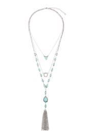  Turquoise Stone Chain Necklace