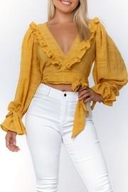  Butterscotch Wrap Top