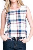  Plaid Rustic Tank