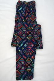  Blue Geometric Leggings