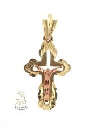  Crucifix Two-tone Pendant