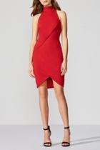  Ponte Red Dress