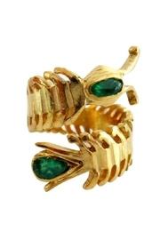  Emerald Centipede Ring