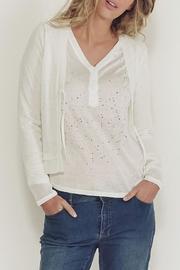  Ecru Crop Cardigan