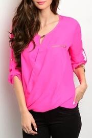  Fuchsia Neon Blouse