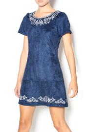  Navy Suede Dress